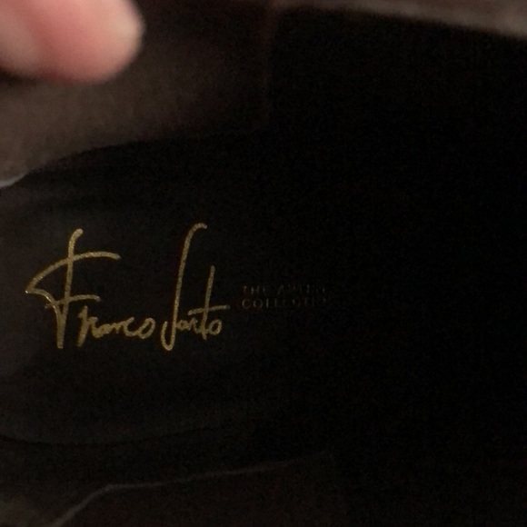 Franco Sarto Brown Leather Booties W9 - Picture 9 of 12